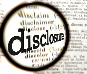 Disclosures - A New Menu